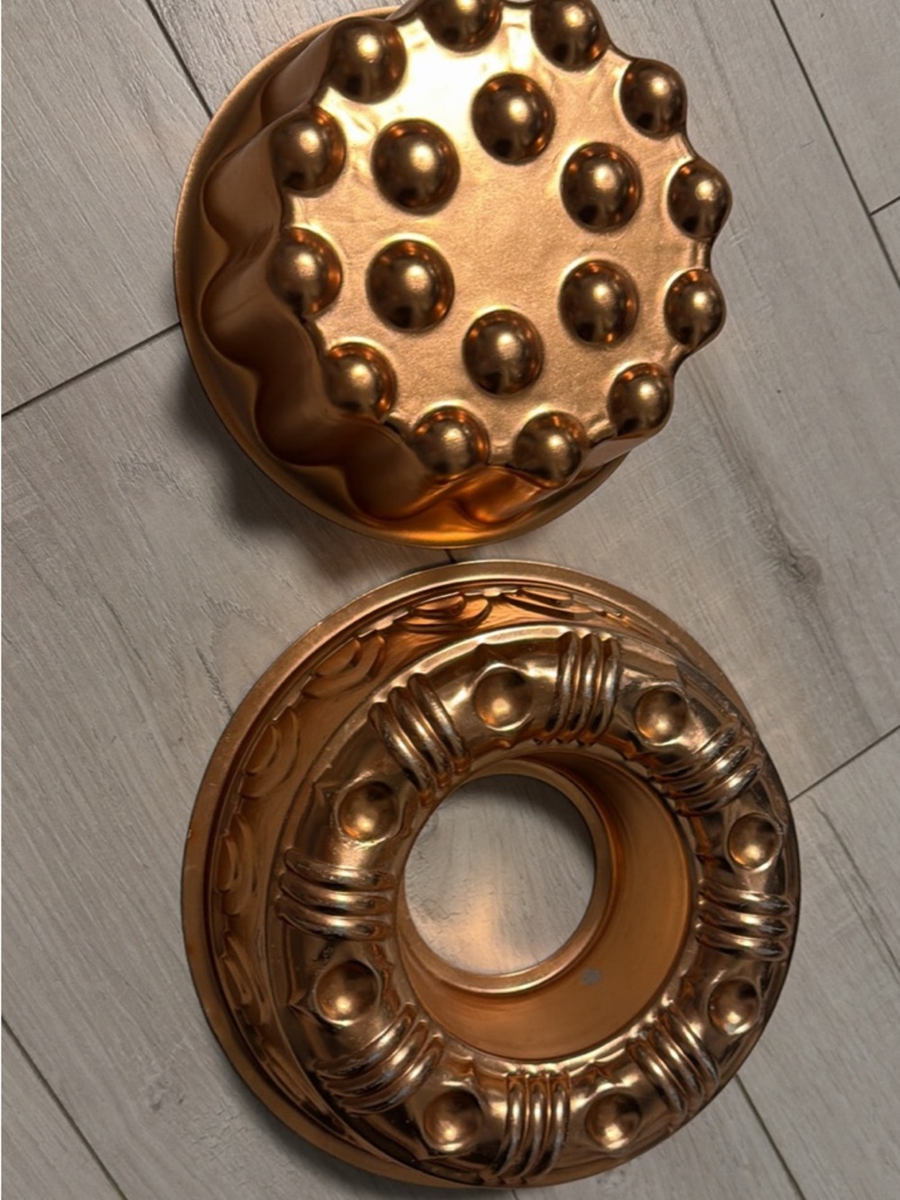 Set of Decorative Copper Molds